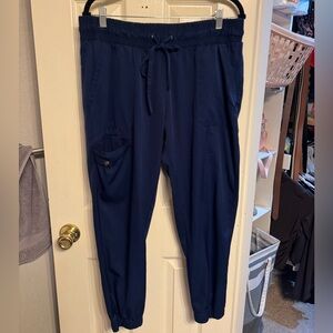 Healing Hands Navy Blue Loose Fit Joggers